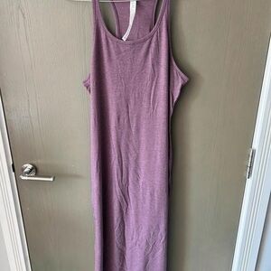 Sleeveless Purple Maxi Dress